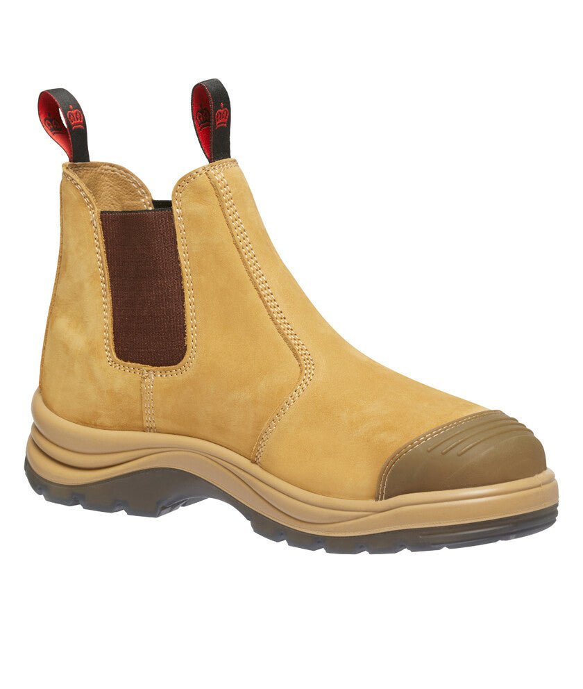 KingGee Mens Tradie Elastic Pull Up Work Boots Memory Foam Steel Toe Cap K25200 - Land to Coast