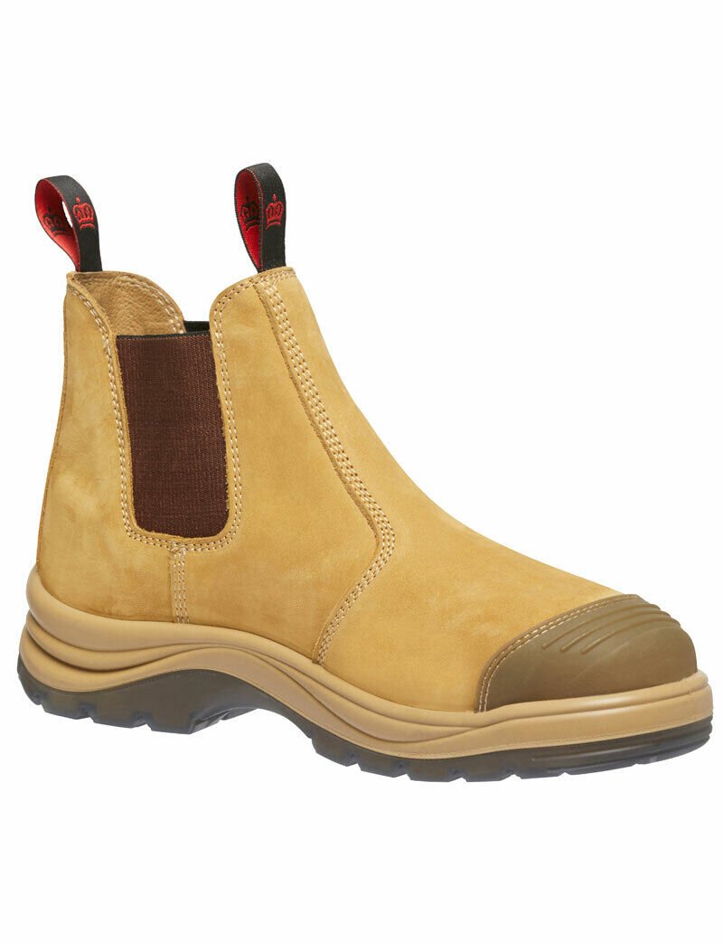 KingGee Mens Tradie Elastic Pull Up Work Boots Memory Foam Steel Toe Cap K25200 - Land to Coast
