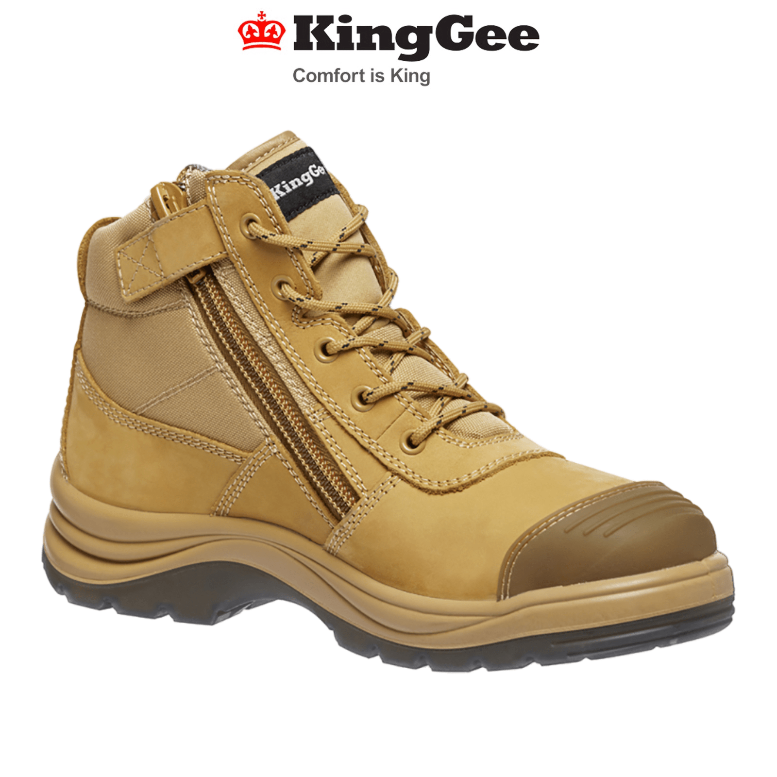 KingGee Mens Tradie Puncture Resistant Work Safety Toe Boots Breathable K27125 - Land to Coast