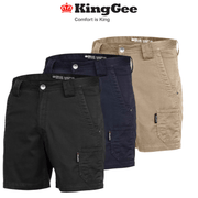 KingGee Mens Tradie Summer Short Shorts Workwear Narrow Fit Comfort K17330 - Land to Coast