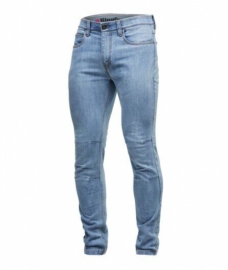 KingGee Mens Urban Coolmax Denim Slim Jeans Cotton Comfortable Gusset K13006 - Land to Coast