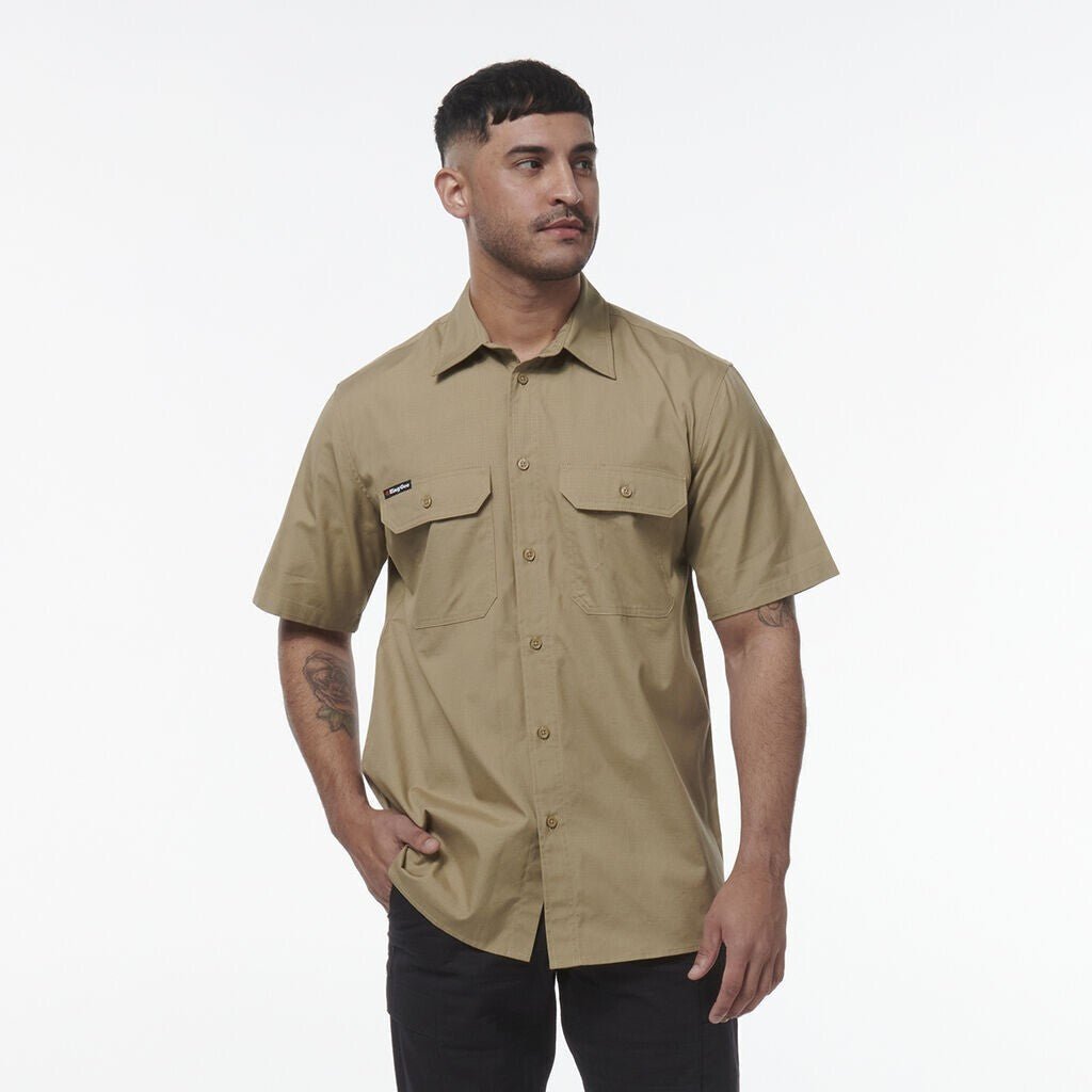 KingGee Mens Vented Workcool Breathable Pockets Lightweight Shirt K14030 - Land to Coast
