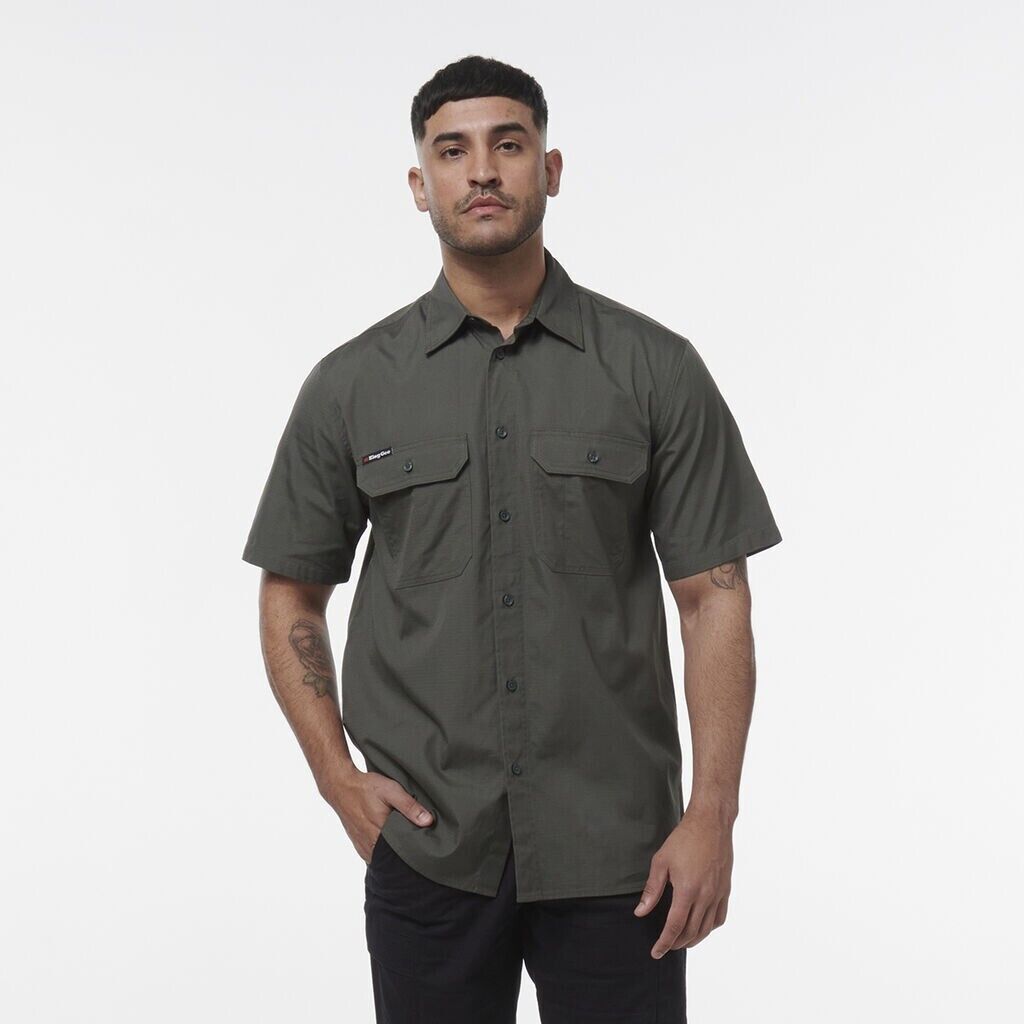 KingGee Mens Vented Workcool Breathable Pockets Lightweight Shirt K14030 - Land to Coast