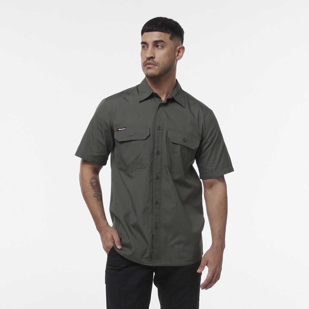 KingGee Mens Vented Workcool Breathable Pockets Lightweight Shirt K14030 - Land to Coast