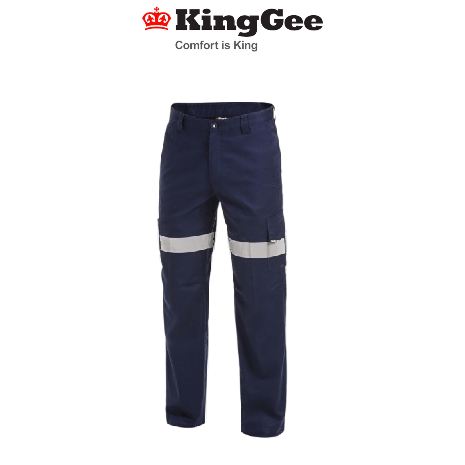 KingGee Mens Workcool 2 Reflective Pants Tape Ten Pockets Work Safety K53820 - Land to Coast