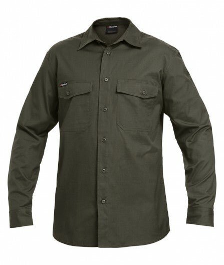 KingGee Mens Workcool 2 Shirt Long Sleeve Lightweight Breathable Workwear K14820 - Land to Coast