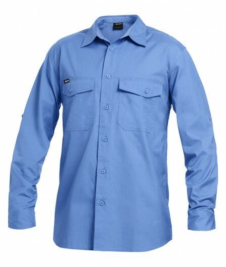 KingGee Mens Workcool 2 Shirt Long Sleeve Lightweight Breathable Workwear K14820 - Land to Coast