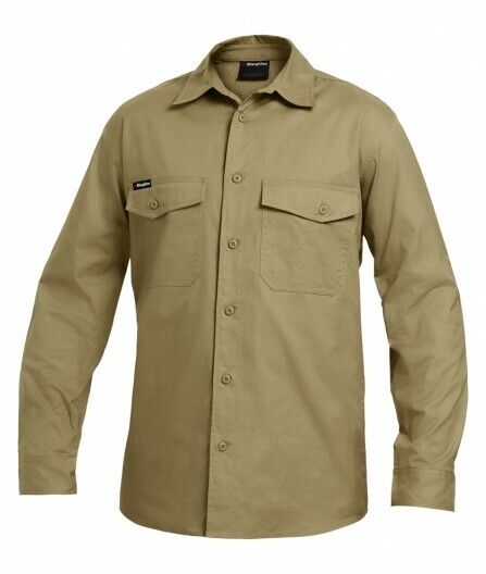 KingGee Mens Workcool 2 Shirt Long Sleeve Lightweight Breathable Workwear K14820 - Land to Coast