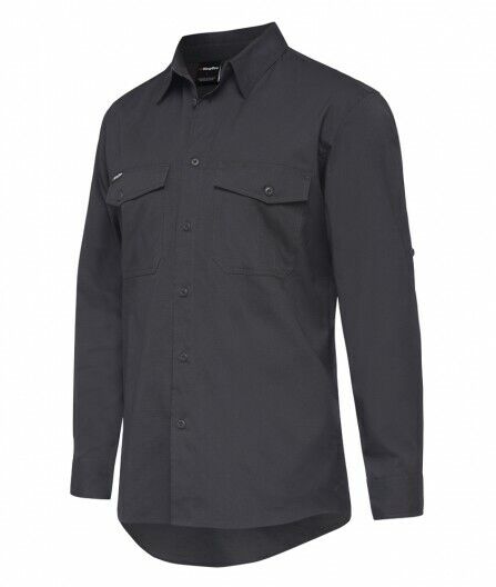 KingGee Mens Workcool 2 Shirt Long Sleeve Lightweight Breathable Workwear K14820 - Land to Coast