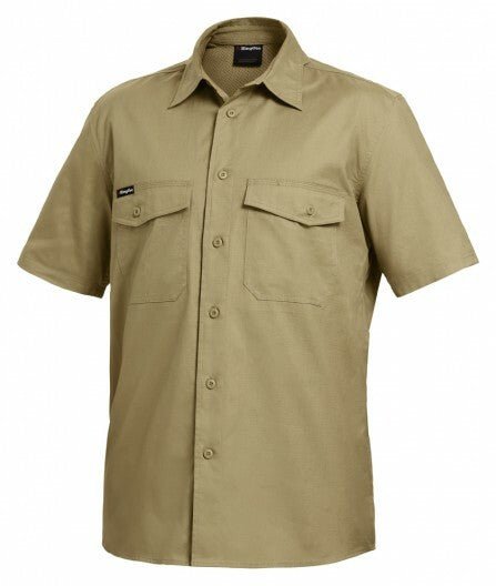KingGee Mens Workcool 2 Shirt S/S Lightweight Breathable Comfort Workwear K14825 - Land to Coast