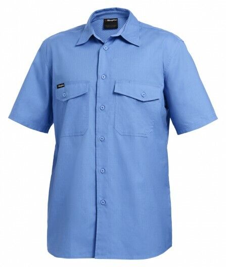 KingGee Mens Workcool 2 Shirt S/S Lightweight Breathable Comfort Workwear K14825 - Land to Coast