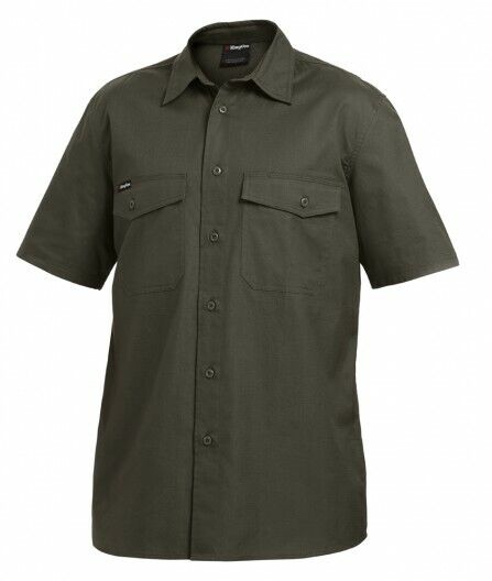 KingGee Mens Workcool 2 Shirt S/S Lightweight Breathable Comfort Workwear K14825 - Land to Coast