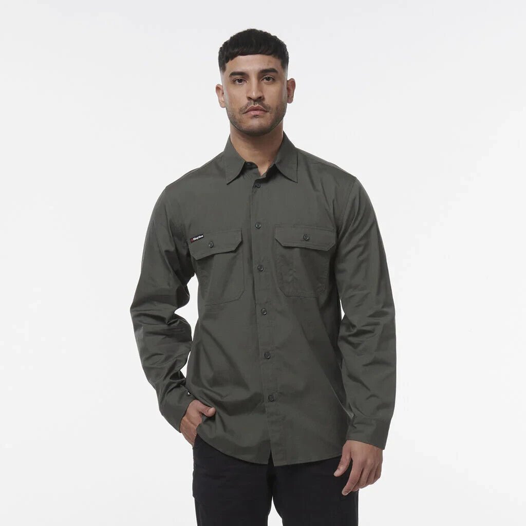 KINGGEE Mens Workcool Breathable Vented Lightweight Closed Front Shirt K14033 - Land to Coast