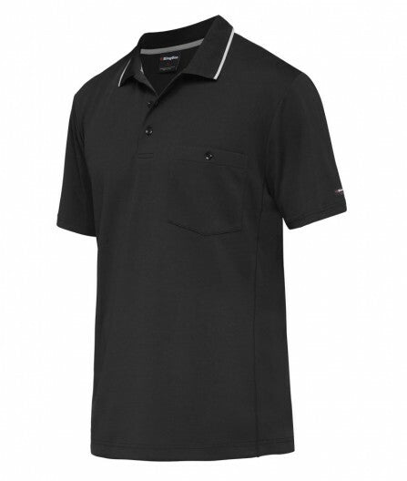KingGee Mens Workcool Hyperfreeze Polo Short Sleeve Shirt Workwear Comfy K54209 - Land to Coast