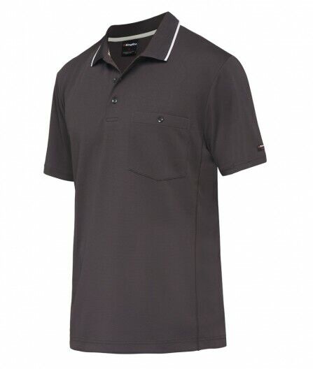 KingGee Mens Workcool Hyperfreeze Polo Short Sleeve Shirt Workwear Comfy K54209 - Land to Coast