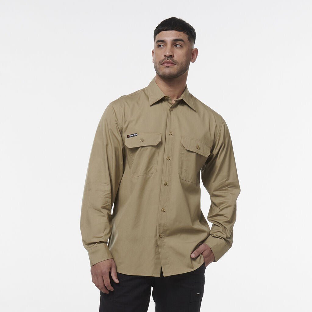 KINGGEE Mens Workcool Lightweight Workshirt Vented Breathable Shirt K14031 - Land to Coast