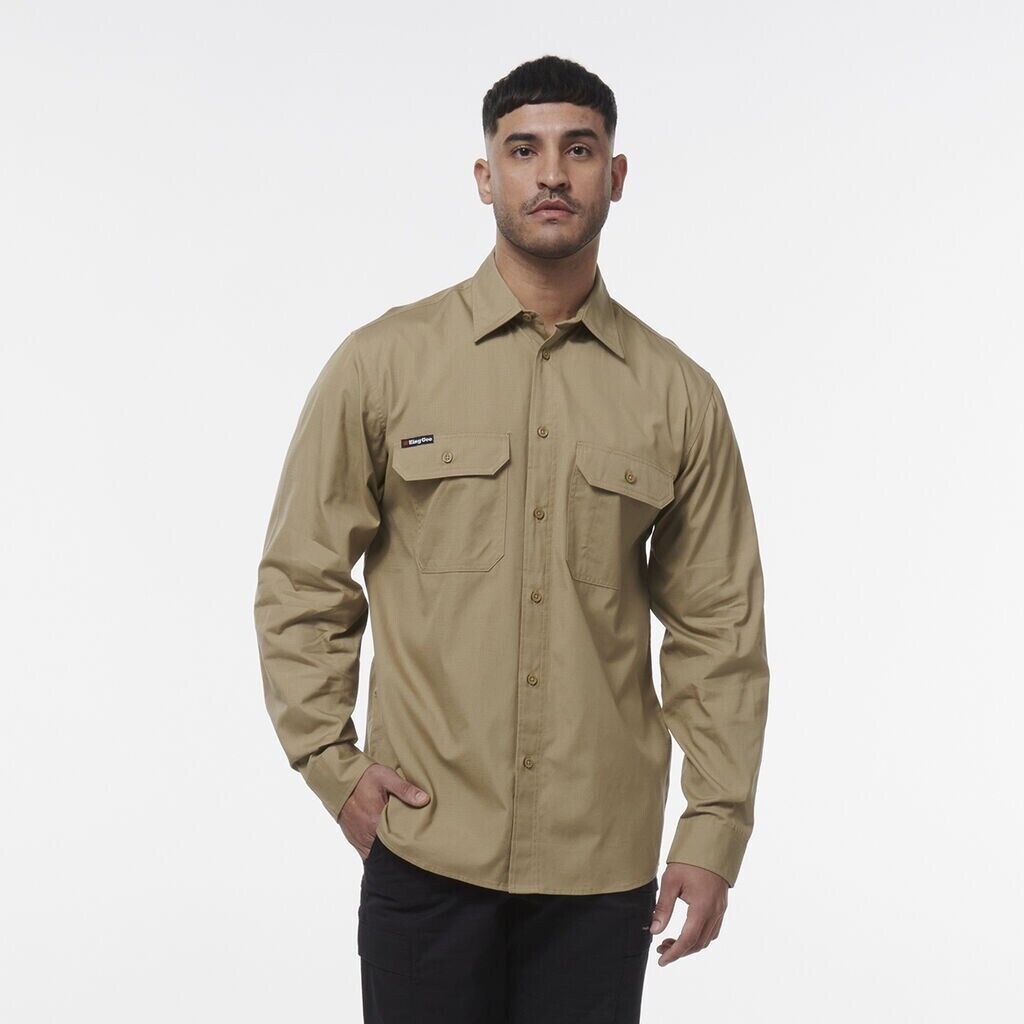 KINGGEE Mens Workcool Lightweight Workshirt Vented Breathable Shirt K14031 - Land to Coast