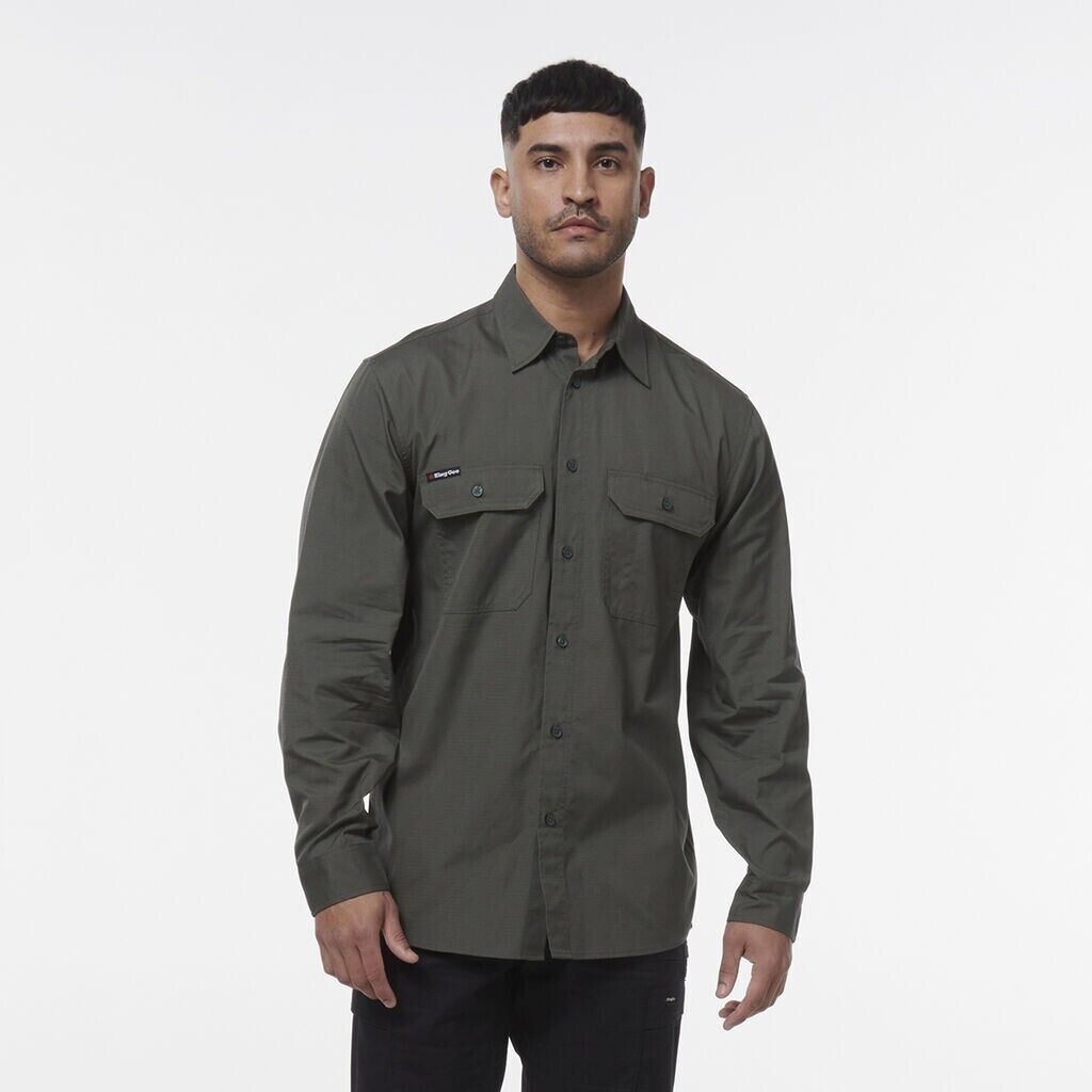 KINGGEE Mens Workcool Lightweight Workshirt Vented Breathable Shirt K14031 - Land to Coast