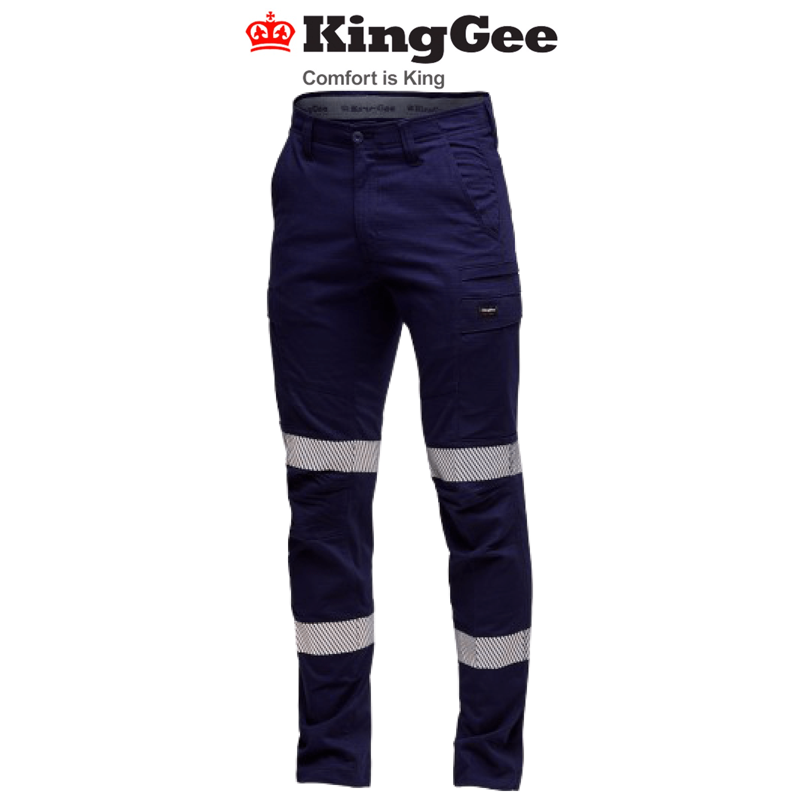 KingGee Mens Workcool Pro Bio Motion Pant Breathable Comfy Work Pants K53016 - Land to Coast