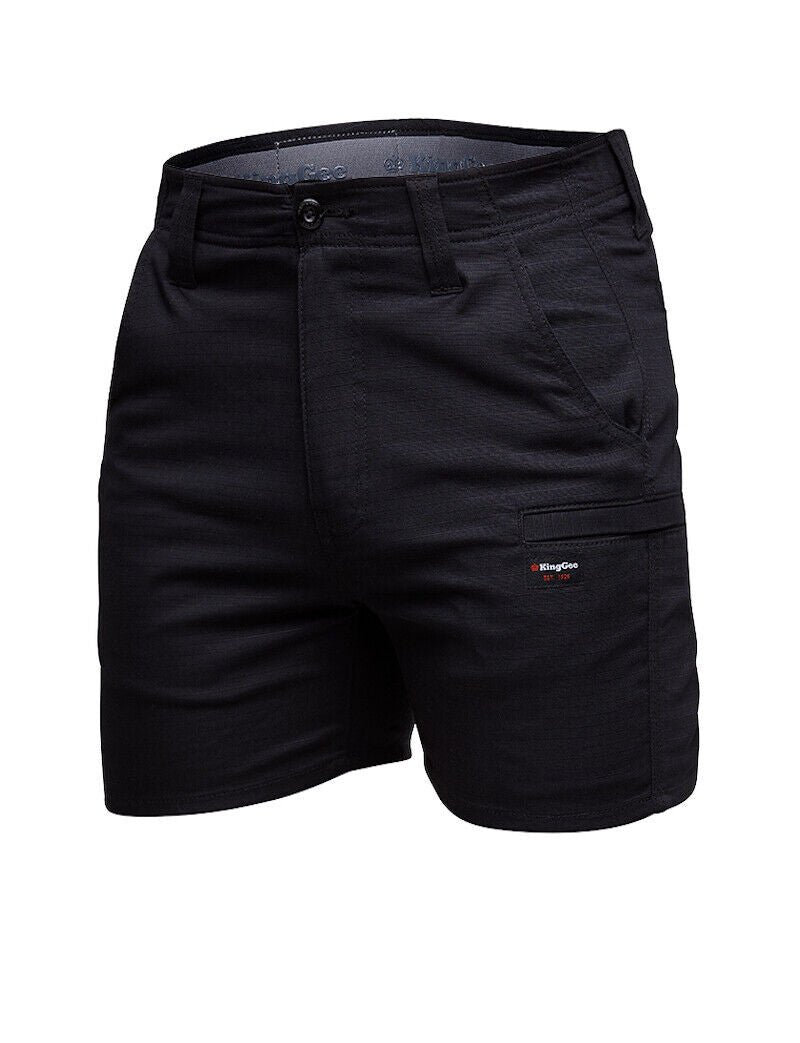 KingGee Mens Workcool Pro Short Shorts Comfort Waistband Stretch Ripstop K17008 - Land to Coast