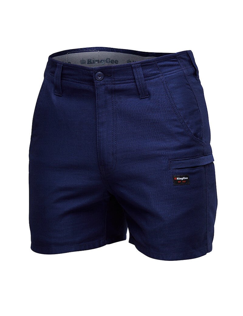 KingGee Mens Workcool Pro Short Shorts Comfort Waistband Stretch Ripstop K17008 - Land to Coast