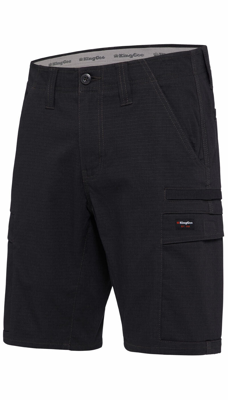 KingGee Mens Workcool Pro Shorts Comfort Stretch Work Cargo Tough Ripstop K17006 - Land to Coast