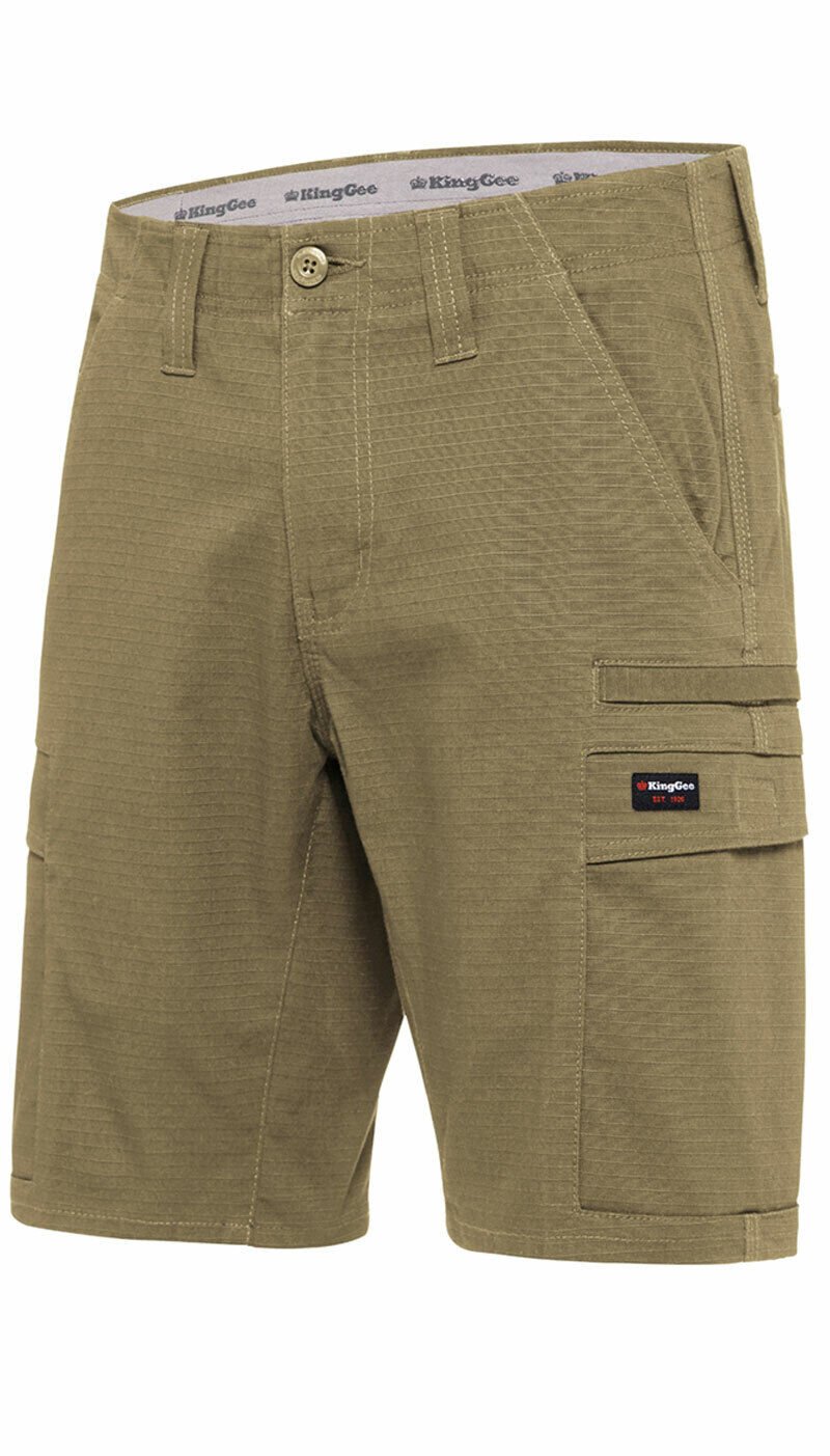 KingGee Mens Workcool Pro Shorts Comfort Stretch Work Cargo Tough Ripstop K17006 - Land to Coast