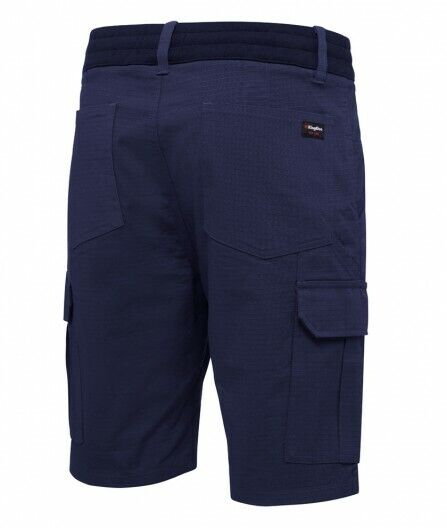 KingGee Shorts Mens Rib Comfort Waist Short Comfort Cargo Stretch Ripstop K17007 - Land to Coast