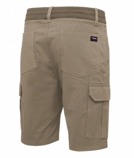 KingGee Shorts Mens Rib Comfort Waist Short Comfort Cargo Stretch Ripstop K17007 - Land to Coast
