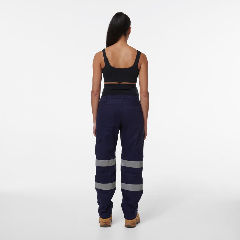 KingGee Womens Safety WorkCool Maternity Reflective Bio Motion Work Pant K43007 - Land to Coast