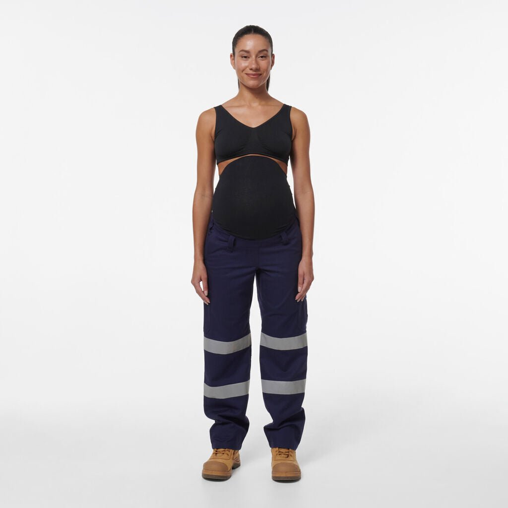 KingGee Womens Safety WorkCool Maternity Reflective Bio Motion Work Pant K43007 - Land to Coast