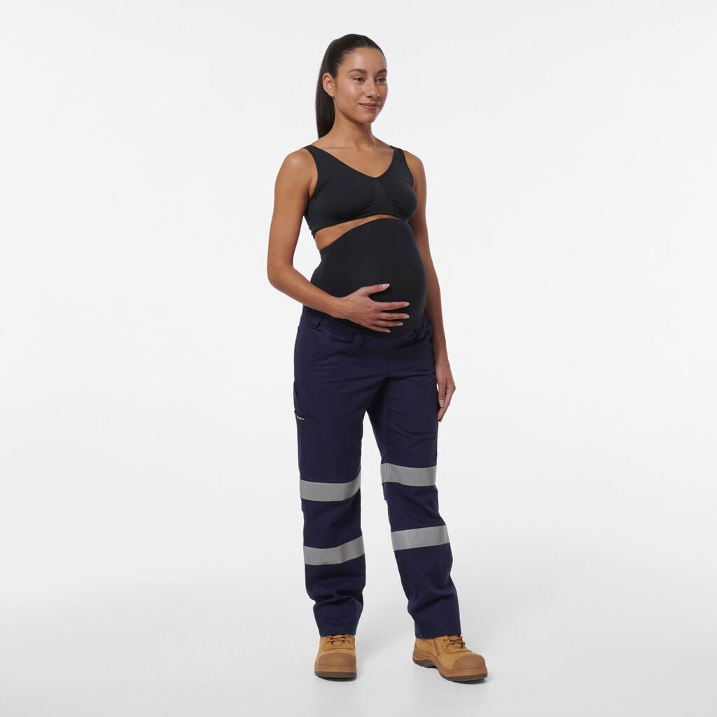KingGee Womens Safety WorkCool Maternity Reflective Bio Motion Work Pant K43007 - Land to Coast