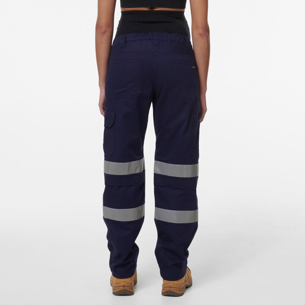 KingGee Womens Safety WorkCool Maternity Reflective Bio Motion Work Pant K43007 - Land to Coast