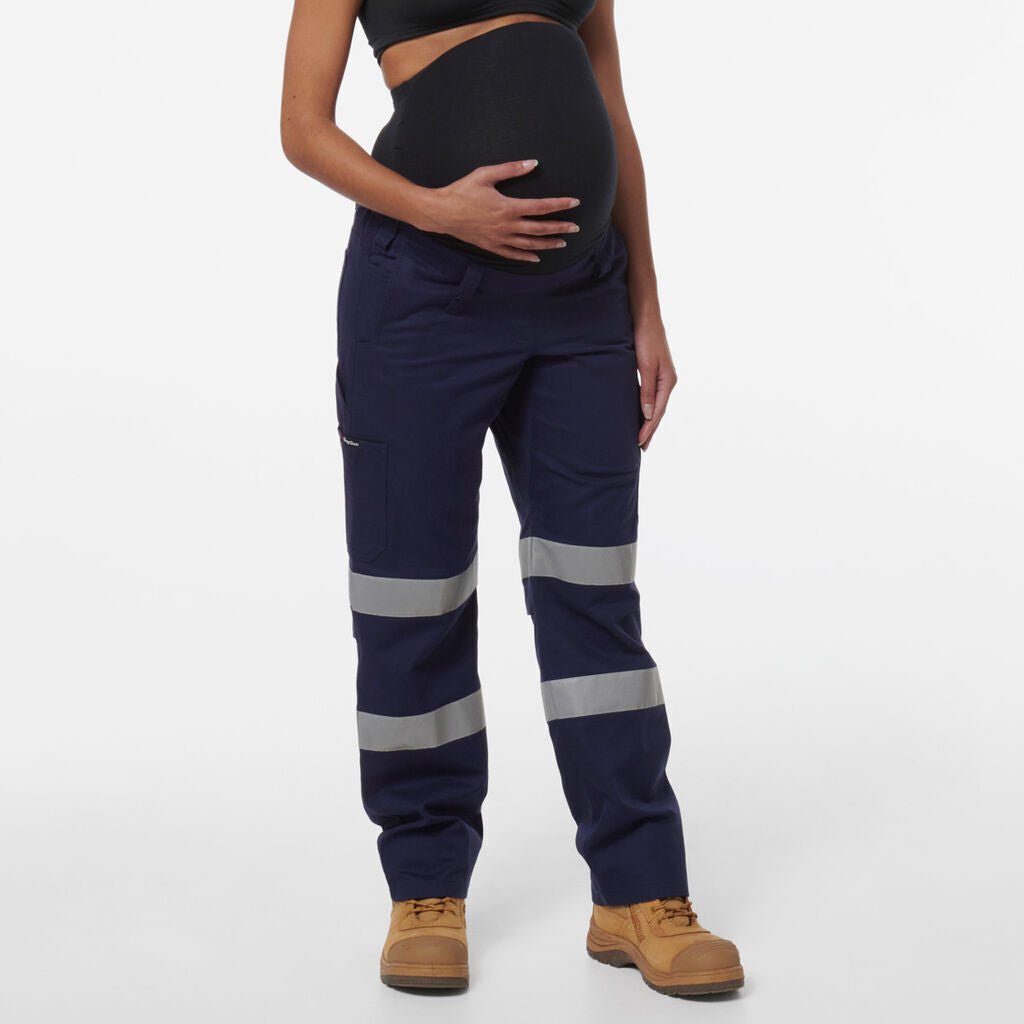 KingGee Womens Safety WorkCool Maternity Reflective Bio Motion Work Pant K43007 - Land to Coast
