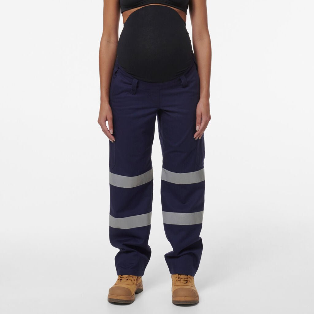KingGee Womens Safety WorkCool Maternity Reflective Bio Motion Work Pant K43007 - Land to Coast