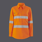 KingGee Womens Wookcool Vented Lightweight Closed Front Shirt Taped K44228 - Land to Coast