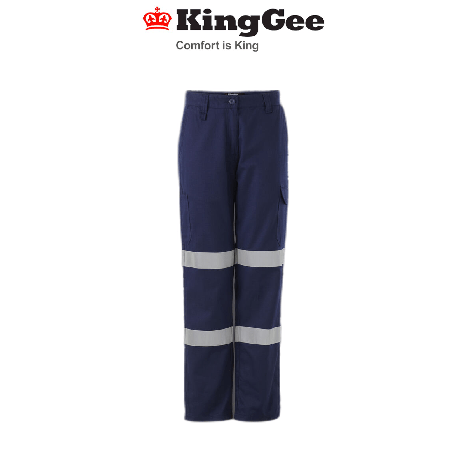 KingGee Womens Wookcool Vented Reflective Pants Pocket Cargo Pant Taped K43022 - Land to Coast