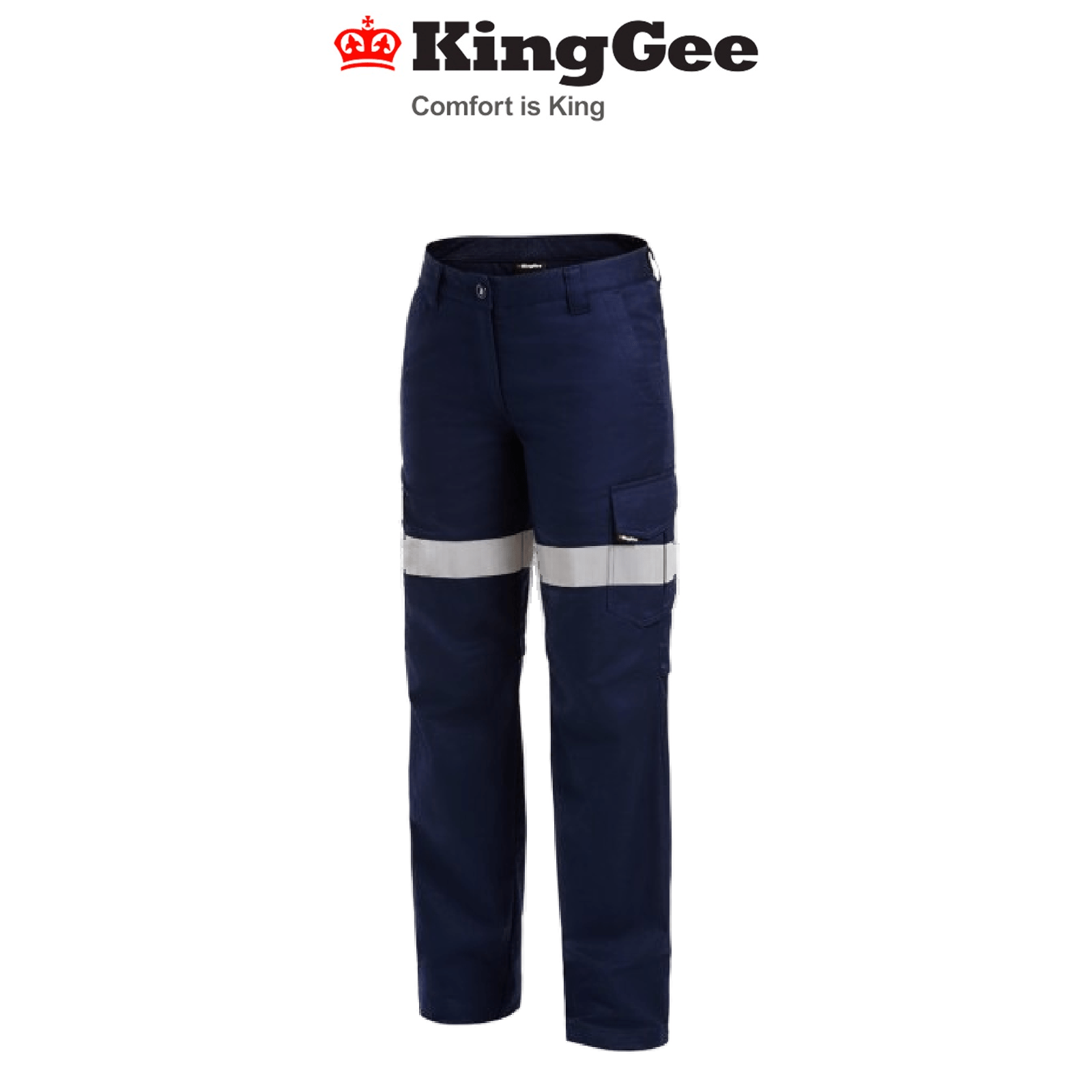 KingGee Womens Workcool 2 Reflective Pants Breathable Ripstop Work Safety K43825 - Land to Coast