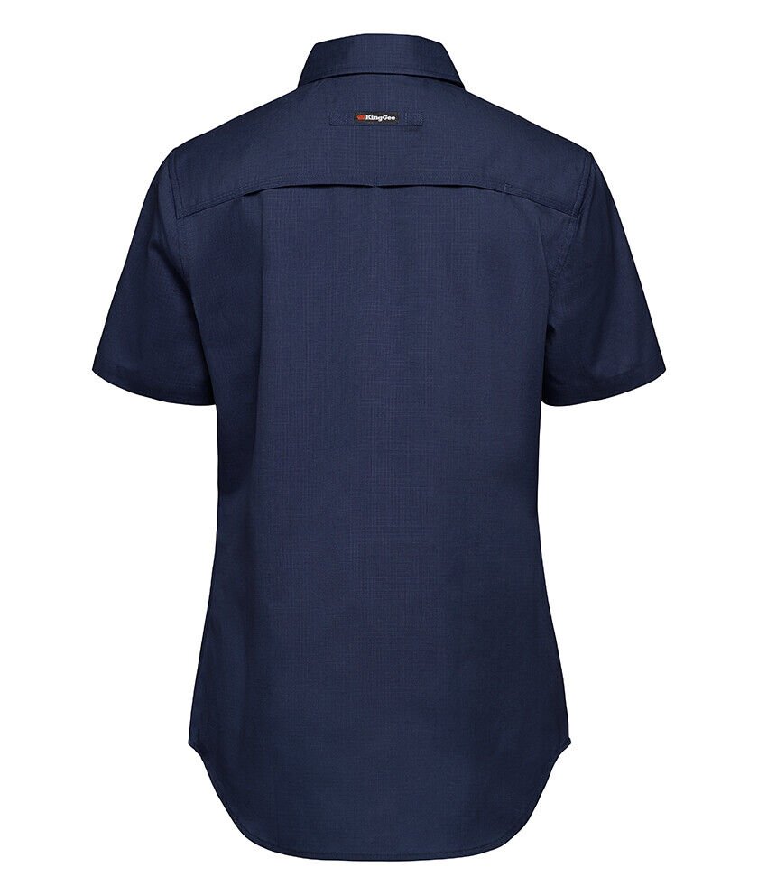 KingGee Womens Workcool 2 Shirt Short Sleeve Lightweight Breathable Work K44205 - Land to Coast