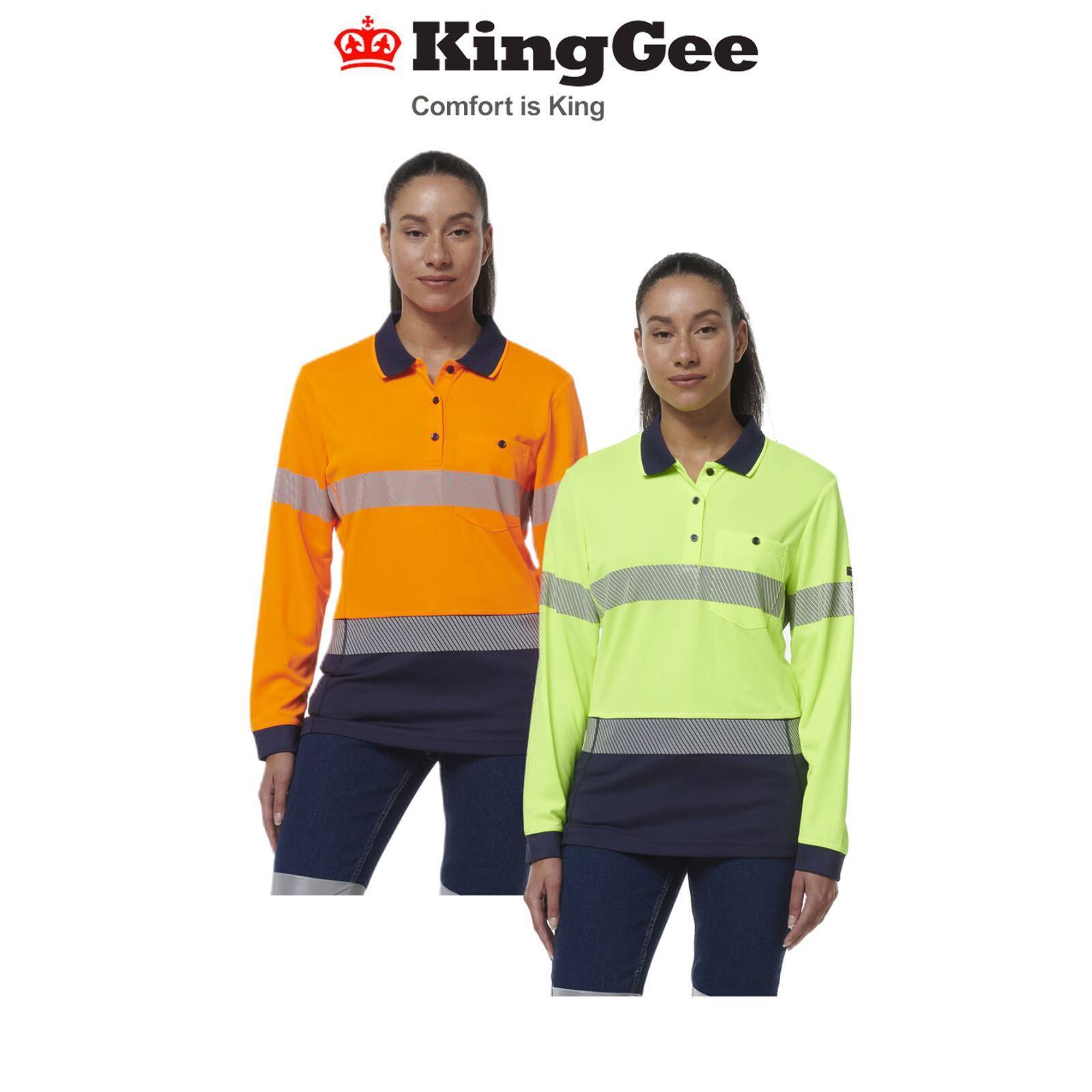 KingGee Womens Workcool Hyperfreeze Spliced With Segmented Tape K44223 - Land to Coast