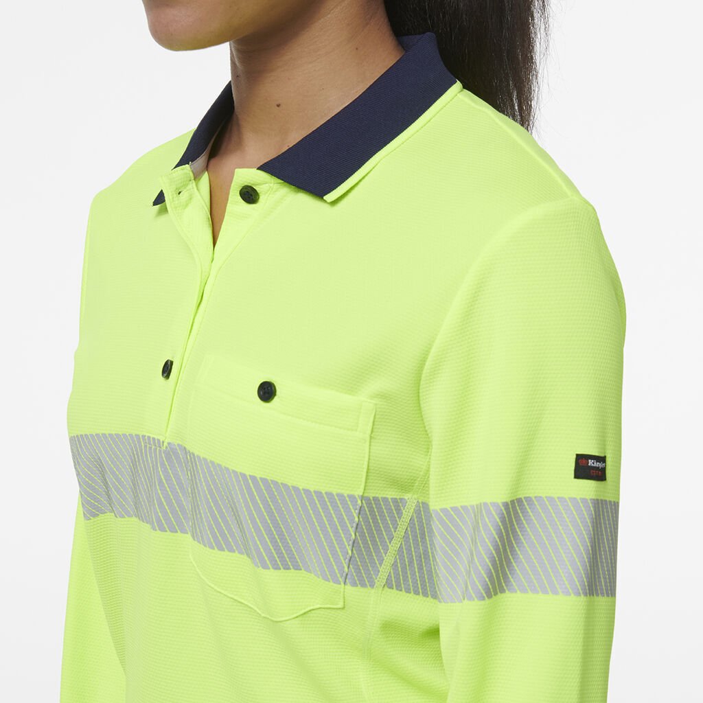 KingGee Womens Workcool Hyperfreeze Spliced With Segmented Tape K44223 - Land to Coast