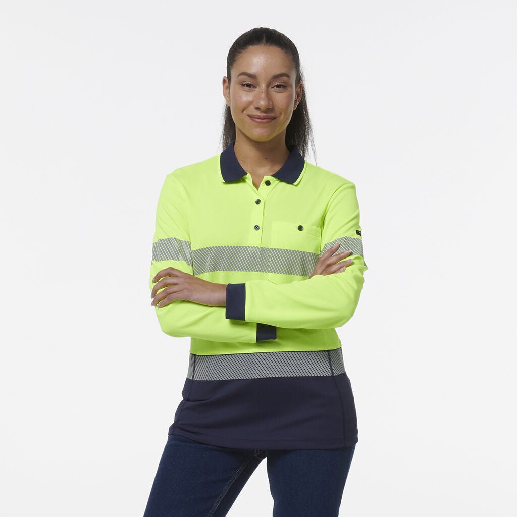 KingGee Womens Workcool Hyperfreeze Spliced With Segmented Tape K44223 - Land to Coast