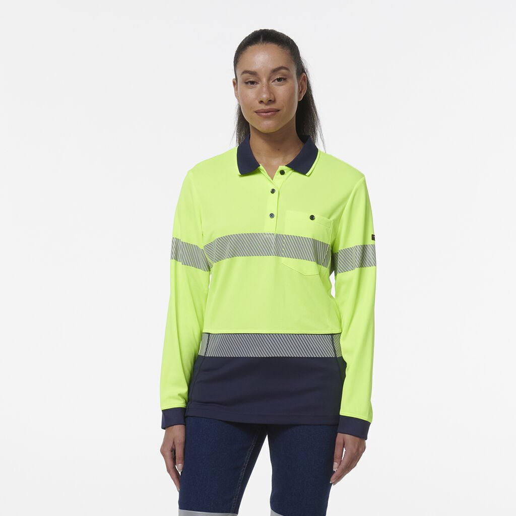 KingGee Womens Workcool Hyperfreeze Spliced With Segmented Tape K44223 - Land to Coast