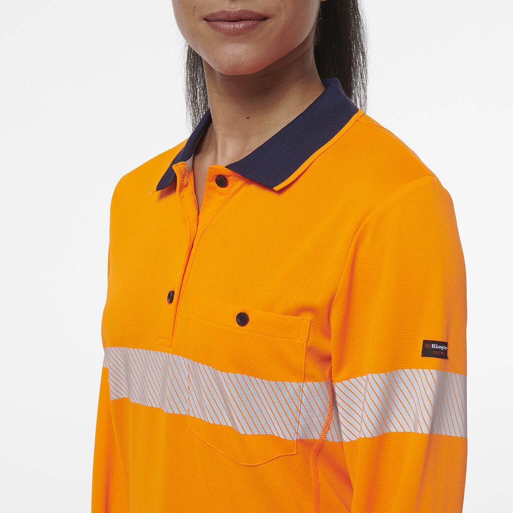 KingGee Womens Workcool Hyperfreeze Spliced With Segmented Tape K44223 - Land to Coast