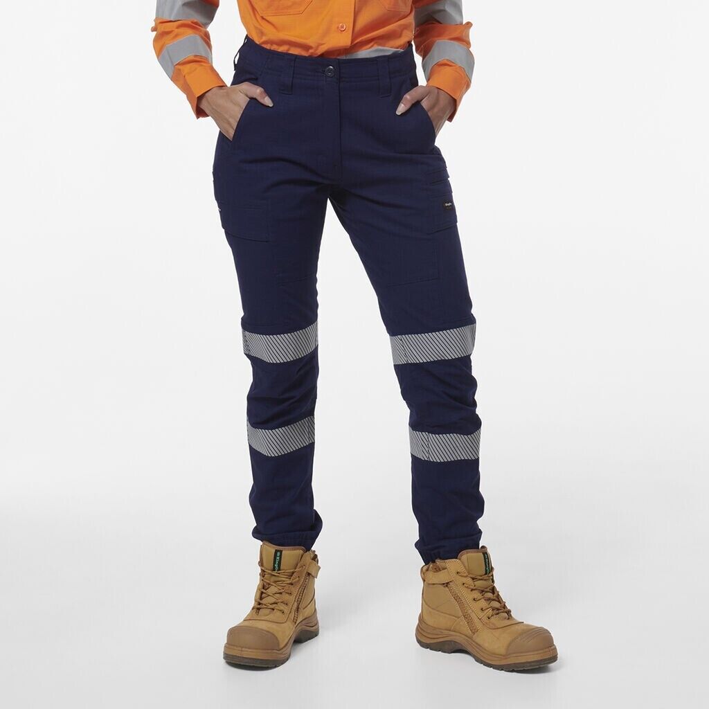 KINGGEE Womens Workcool Pro Bio Pockets Cuff Comfy Stretch Taped Pants K43015 - Land to Coast