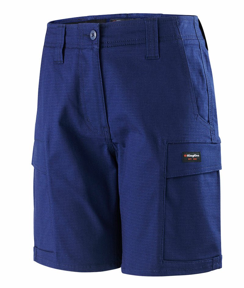 KingGee Womens Workcool Pro Shorts Comfort Stretch Waistband Work Safety K47008 - Land to Coast