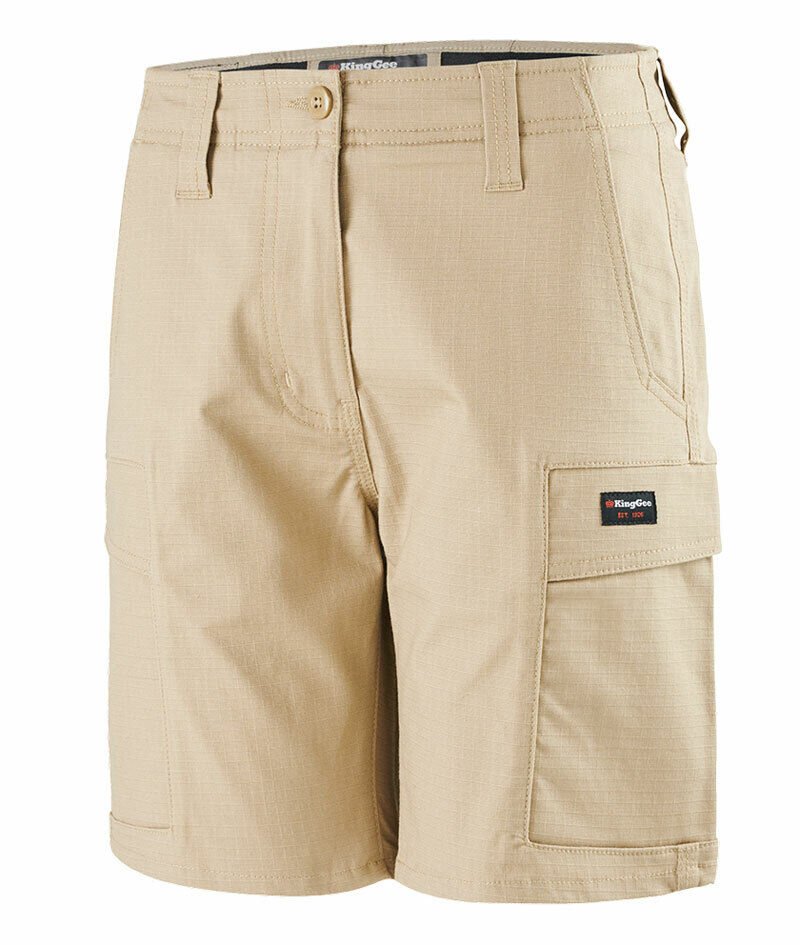 KingGee Womens Workcool Pro Shorts Comfort Stretch Waistband Work Safety K47008 - Land to Coast
