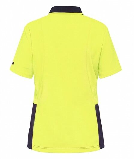 KingGee Womens WorkCool Spliced Polo S/S Shirt Hyperfreeze Work Comfy K44735 - Land to Coast