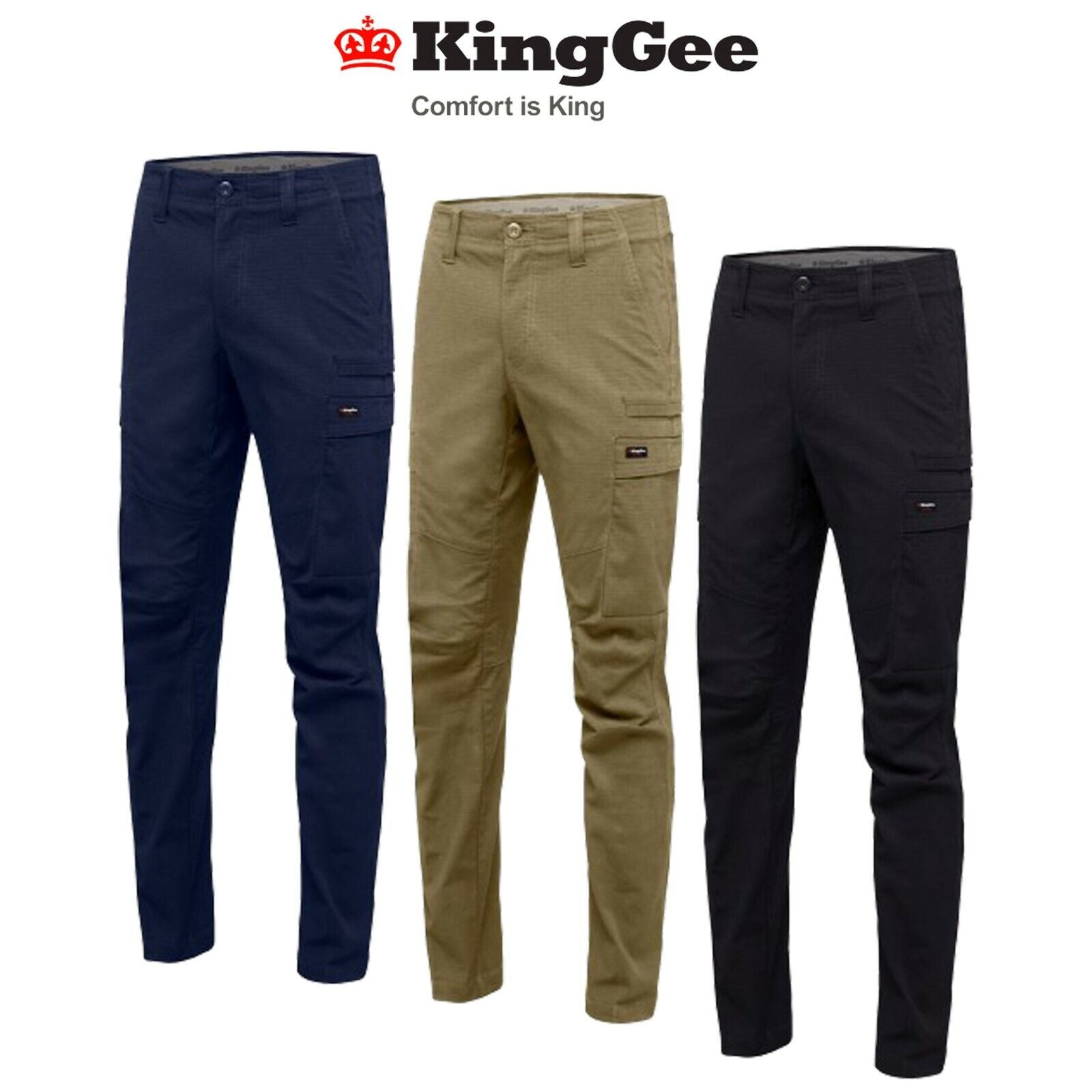 KingGee Workcool Pro Pant Pants Work King Gee Comfort Stretch Ripstop K13026 - Land to Coast