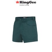 KingGeeMens Jean Top Drill Shorts Originals Classic Fit Short Length Work K07810 - Land to Coast